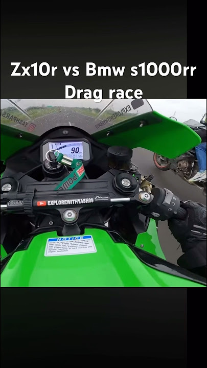 Kawasaki ninja zx10r vs bmw s1000rr 2024 new drag race #kawasaki #motorcycledragracing #superbikers