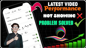 Latest Video Performance Not Showing Problem Solved 100% | Youtube Studio Problem Solved
