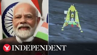 Watch India's Chandrayaan-3 land on moon in historic space feat screenshot 5