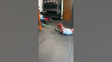 Hip external rotation stretch with banded hip distraction