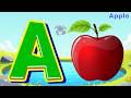 A for Apple 🍎 | Alphabet Happy Dolphins 🐬 | Easy Learning for Babies 👶 | Mini Shark 🦈