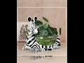 Zebra Pot Planter Fish Bowl