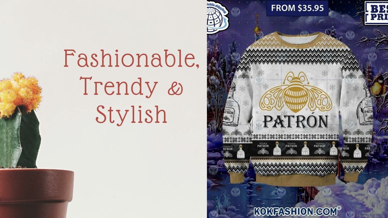 Patrón Tequila Christmas Sweater