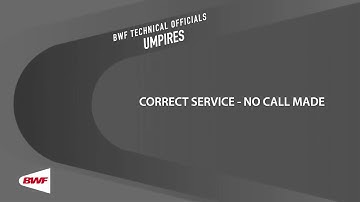 UMPV19 - No Service Fault Called (Correct Serve)