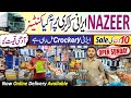 Biggest crockery sale  wholesale irani crockery  nazeer irani crockery