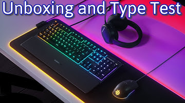 SteelSeries Apex 3 Unboxing and Type Test ASMR