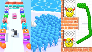 Count Master Vs Jelly Run 2048 Vs Draw To Smash| Android Ios game | All Levels