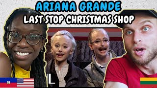 REACTION TO Last Stop Christmas Shop Ft. Ariana Grande - SNL