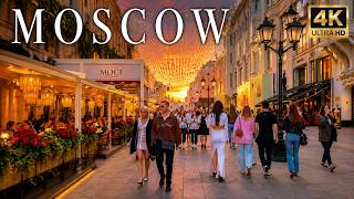 Moscow at Its Best 🇷🇺 Evening Walk in the City Center [4K]