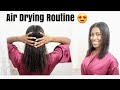 RELAXED HAIR | How To Air Dry Relaxed Hair SMOOTH | HEAT FREE