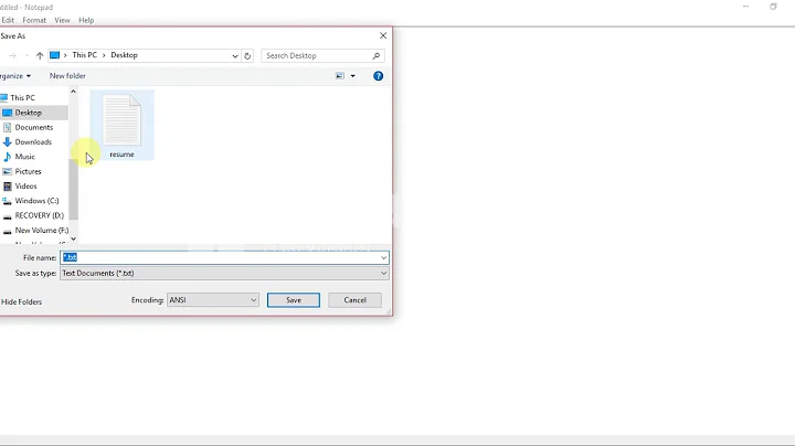How To Save A Notepad File On Your Desktop
