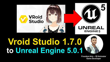 Vroid Studio 1.7.0 to Unreal Engine 5.0.1 - Full Demo (No sound)
