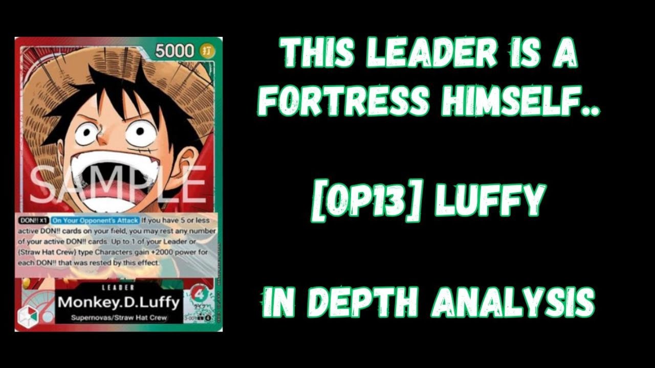 [OP13] red green Luffy - The Unbreakable Defence | One Piece TCG