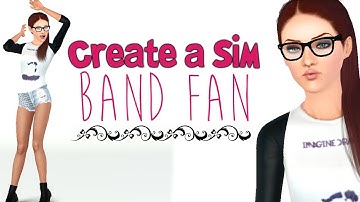 Sims 3: Create A Sim - Band Fan (Keely Mayer)