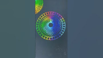 ❤️"Creating Stunning Spirograph Designs #Shorts"❤️#coloring #satisfiyingart #mandala