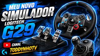 COMPREI O VOLANTE SIMULADOR DA LOGITECH G29 E ACONTECEU ISSO!!😯