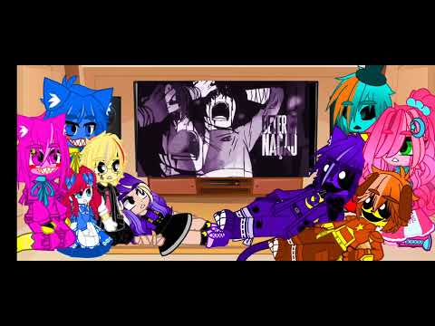 °•Personagens de Poppy Playtime reagindo ao rap Arquivo 404 (Creepypastas) Anirap•°