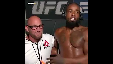 Bobby Green brought his father on camera and spoke...