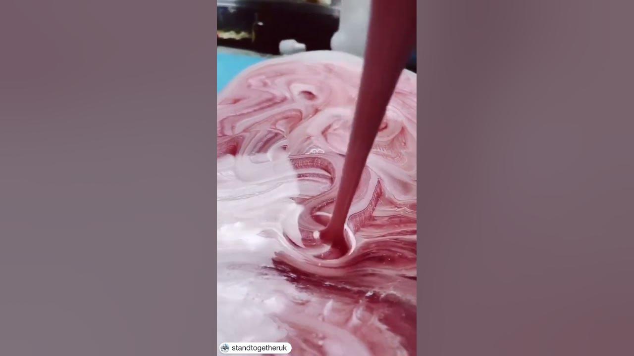 Resin Art With Acrylic Paints - Beach Effect (First Layer) by