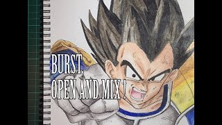 The new dokkan awakened great ape vegeta card art from battle. almost
out of black prismacolour so this will be last base sayian for a while
! how...