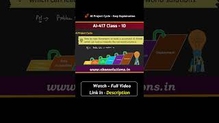 Class 10 AI-417: What is AI Project Cycle | Artificial Intelligence Course #aiclass10
