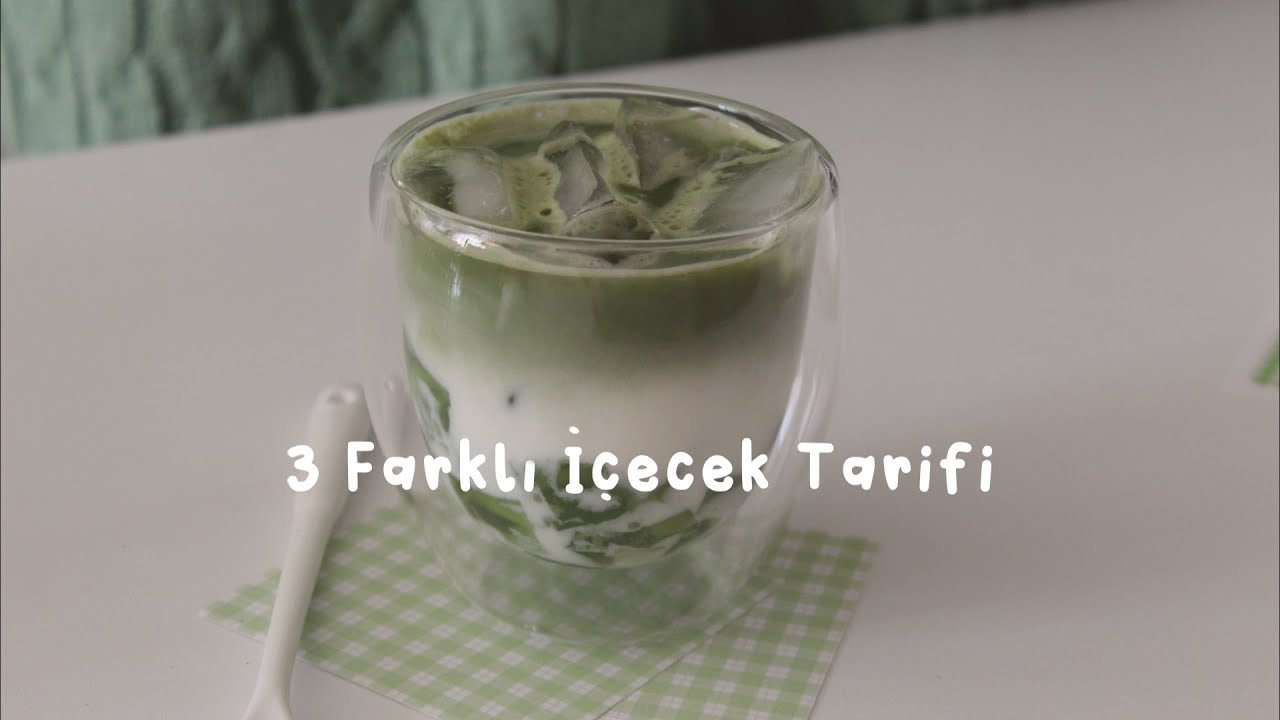 Coffee Jelly Latte & Matcha Latte Tarifi YouTube