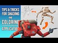 Tips &amp; tricks for shading and coloring - Application