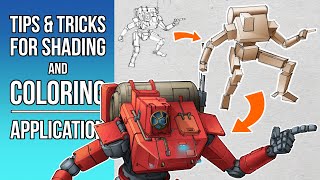 Tips & tricks for shading and coloring - Application screenshot 2