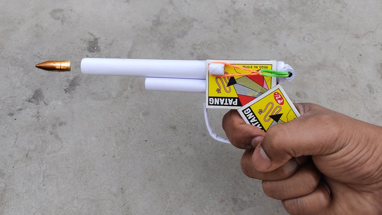 Remote Control Papper Gun Matchbox Gun | Paper gun | पेपर और माचिस से गन बनाना सीखो - YouTube