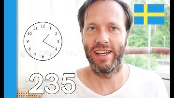 Learn Swedish - How to tell time in Swedish - 10 Swedish Words #235