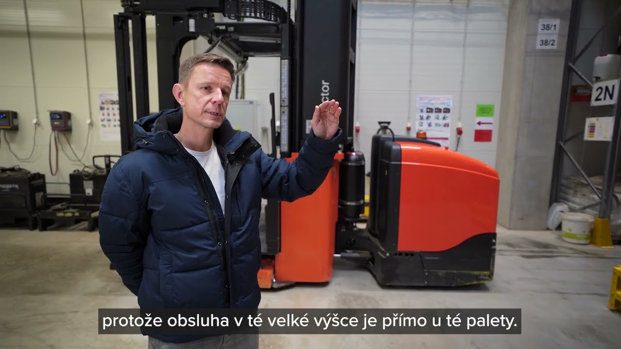 Toyota VNA umožňuje ve společnosti DIBAQ měnit uličku přímo v regálu