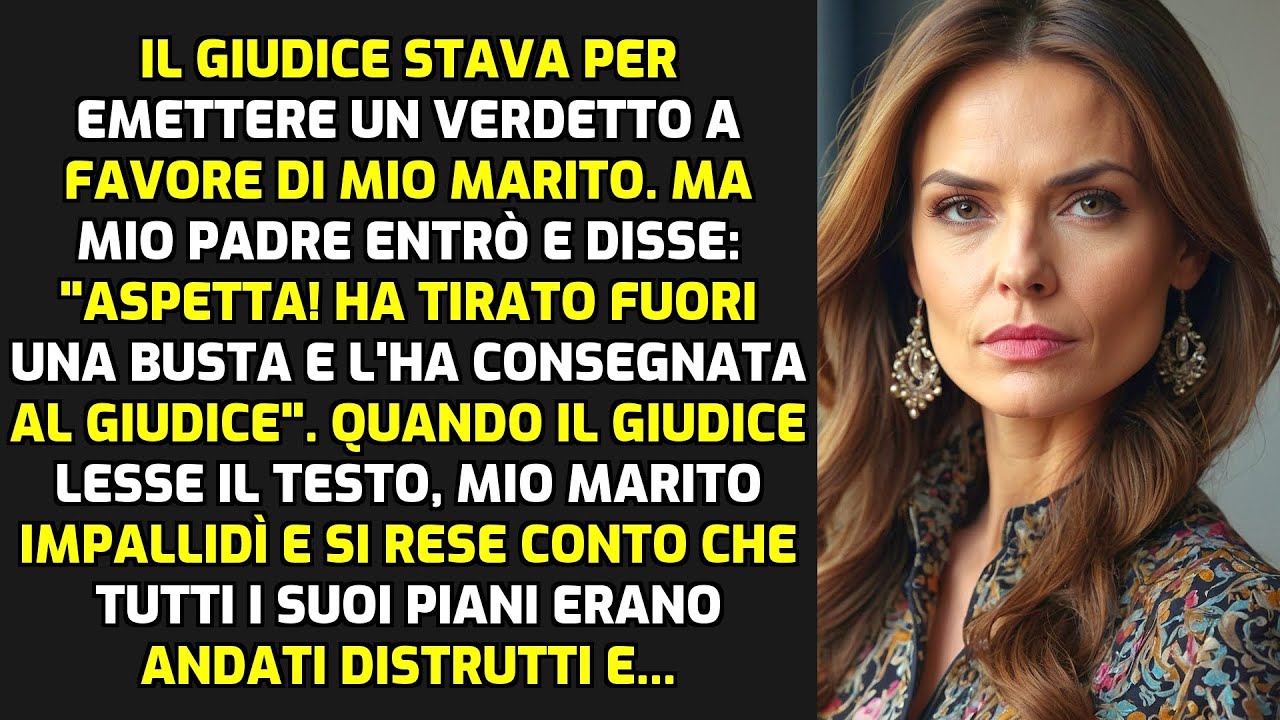 Il Giudice Stava Per Emettere Un Verdetto A Favore Di Mio Marito. Ma Mio Padre È Entrato STORIE VITA