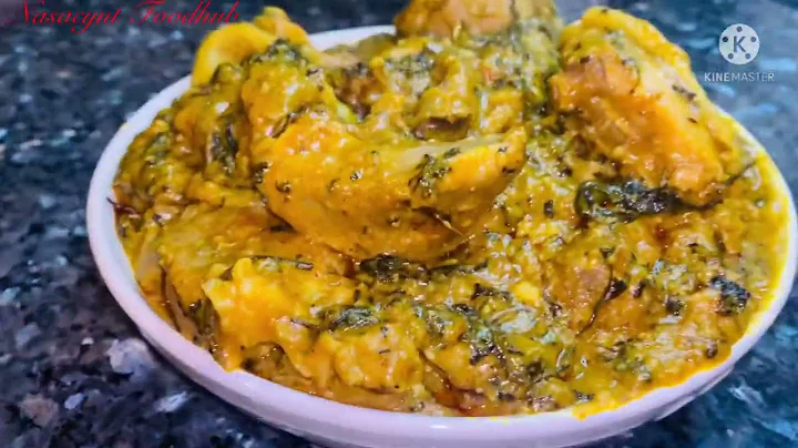 How to make Bitterleaf Soup (Ofe Onugbo) with Oats as an Alternative to Cocoyam (Ede). Anambra style