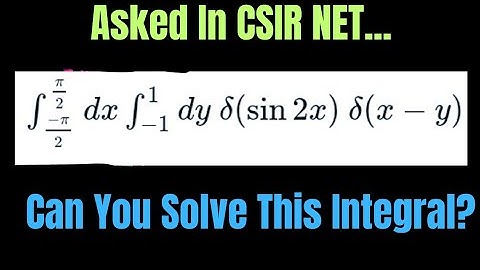 Can You Solve This Integral With A Delta Function Trick? | Dirac Delta Function