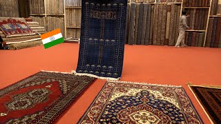INDIAN CARPET MAKING DEMONSTRATION & SHOWROOM: JAIPUR, INDIA (4K)