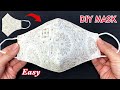 Very Easy 3 Layers Mask🔥Diy Breathable Face Mask Sewing Tutorial | How to Make 3D Mask Easy Pattern