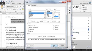 Using TC and TOC fields in MS Word 2007 2010 and 2013