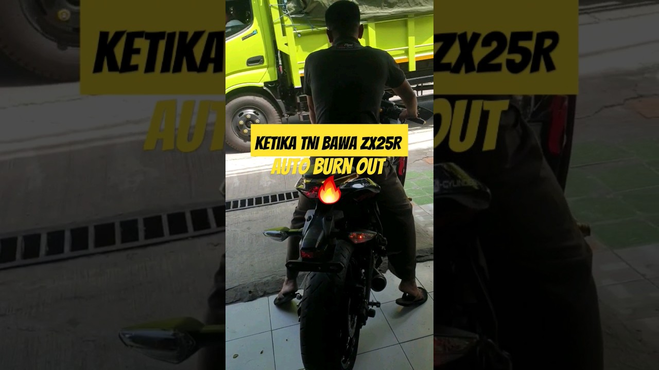 ZX25R Auto burn out 🔥 