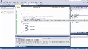 C# Thread and delegate  design architecture as startup project