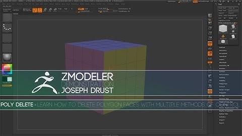 ZBrush ZModeler Polygon Actions - Poly Delete