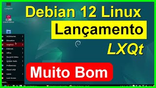 Debian 12 'Bookworm' Lxqt. Levíssimo. Uma das melhores Releases do Debian. Agora firmware incluso.