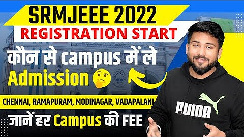 SRMJEEE Application Form 2022 | Registration Phase Wise | Placements🔥🔥 | Fees | Admission Process