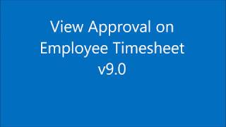 Manager Approve Time