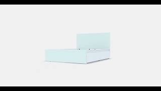 MALM Bed frame, high, w 2 storage boxes 6 | Shop | Store