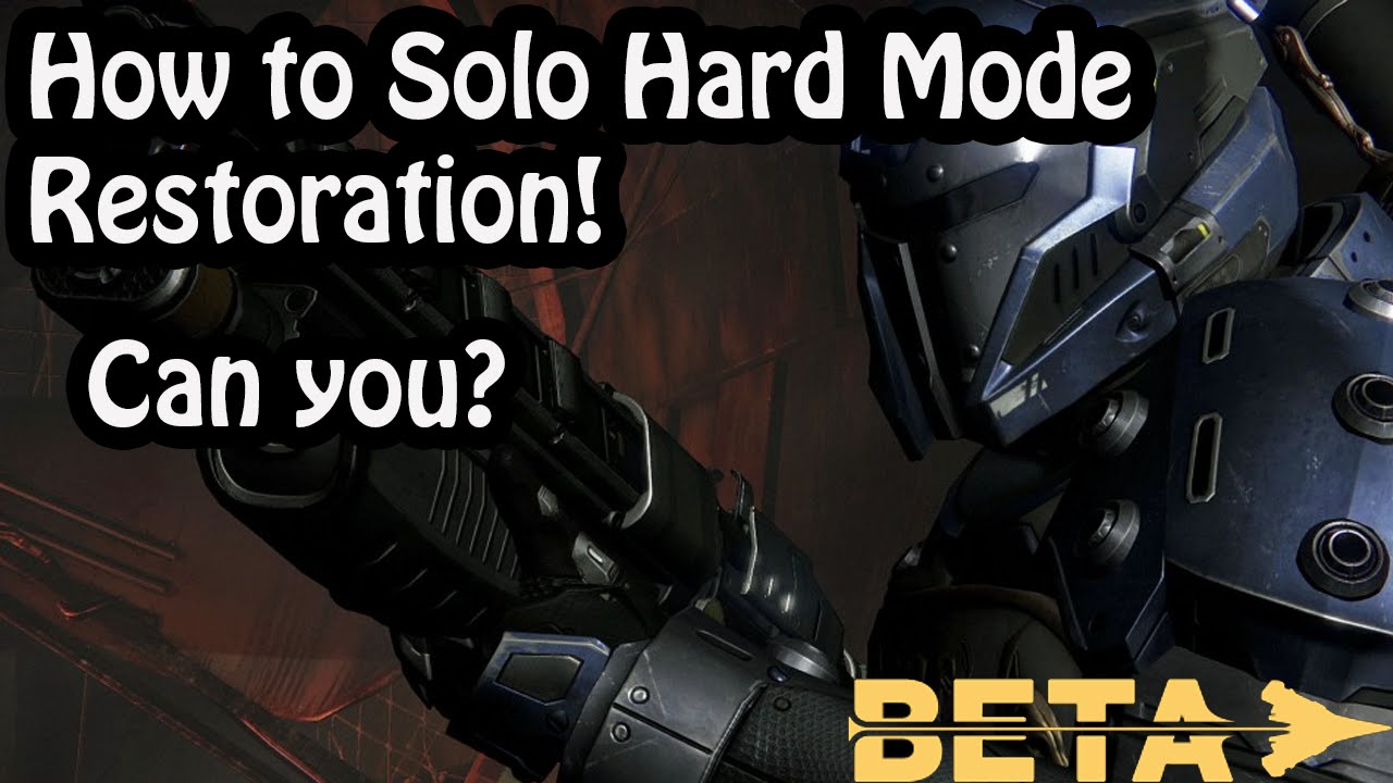 Destiny Beta Titan Hard Mode Solo | История восстановления 1 (видео 1080p HD для PS4 и XB1)