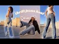 THRIFTED JEANS HAUL! *TRY-ON + Y2K DENIM VIBES*