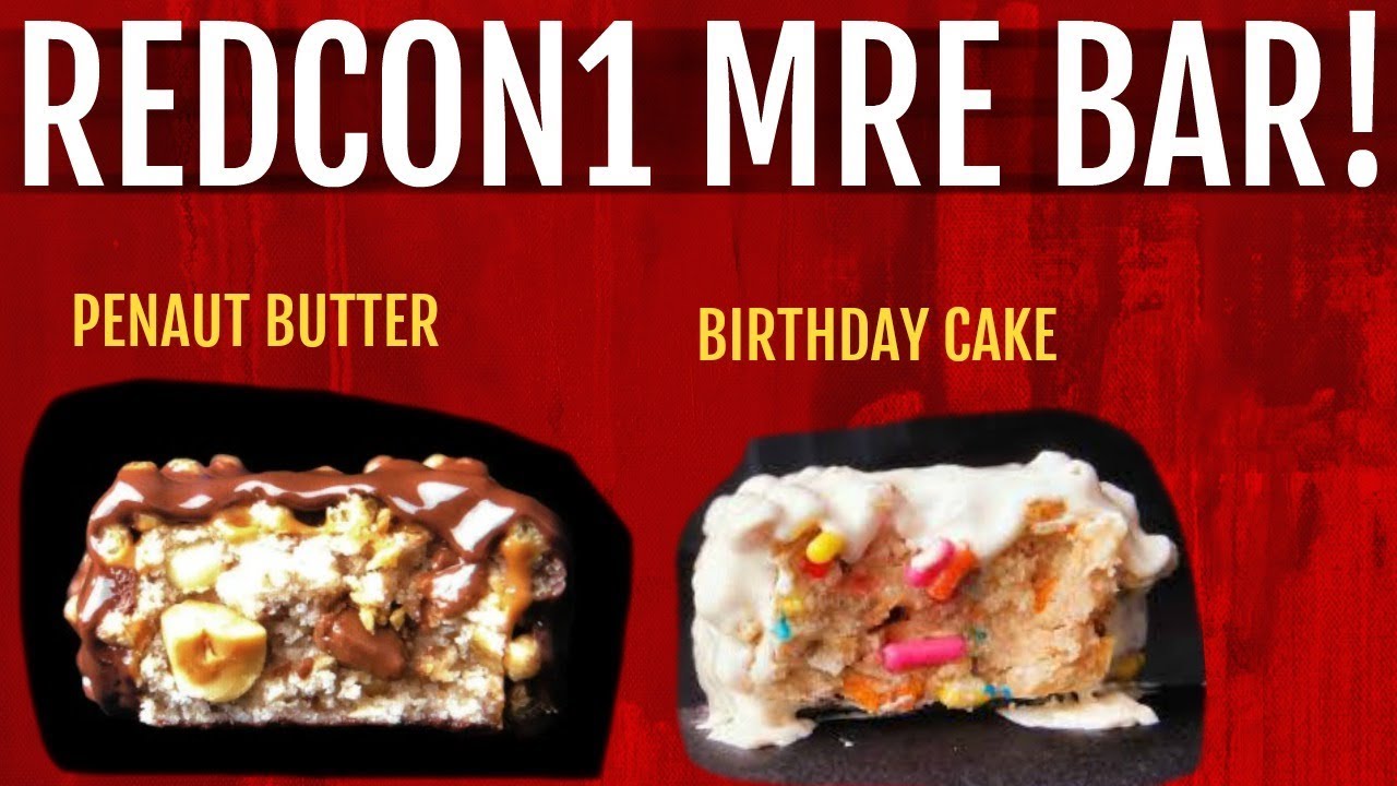 RedCon1 MRE Bar Sprinkled Donut & Peanut Butter Cup Review YouTube