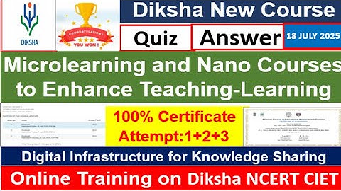 Microlearning en nanocursussen om het lesgeven en leren te verbeteren ncert online quiz antwoord ...
