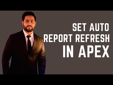 How to Set Auto Report Refresh In Oracle Apex
