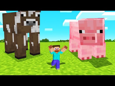 MINECRAFT But EACH STEP Makes You SMALLER!